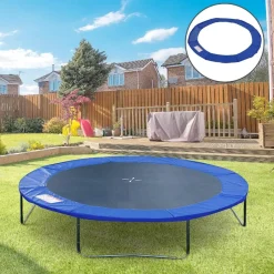 Homcom - Funda acolchada de protección borde camas elásticas 244 cm Azul