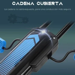 Homcom - Go Kart con pedales azul-negro* Vehículos De Batería O A Pedales