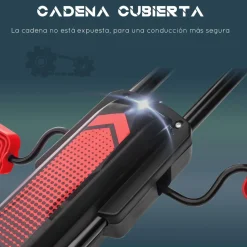 Homcom - Go Kart con pedales rojo-negro* Vehículos De Batería O A Pedales