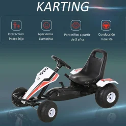 Homcom - Go Kart infantil pedales