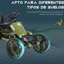 Homcom - Go-Kart a pedales para niños* Vehículos De Batería O A Pedales