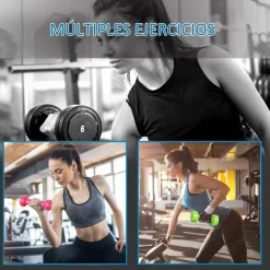 Homcom - Juego de 8 Mancuernas* Deportes