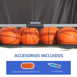 Homcom - Juego de canastas de baloncesto con contador electrónico