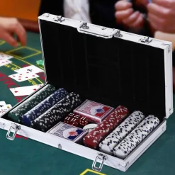 Homcom - Juego de Póker con 300 Fichas* Juegos Y Puzzles|Friki Zone