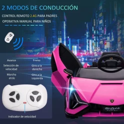 Homcom - Lamborghini SIAN eléctrico rosa