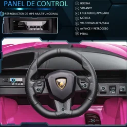 Homcom - Lamborghini SIAN eléctrico rosa
