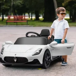 AIYAPLAY Homcom - Maserati MC20 eléctrico Blanco con mando