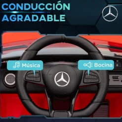 AIYAPLAY Homcom - Mercedes AMG GTR Batería con mando a distancia Rojo* Vehículos De Batería O A Pedales