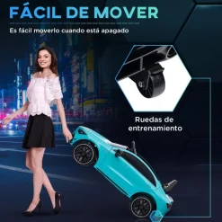 AIYAPLAY Homcom - Mercedes Benz AMG CLA 45 eléctrico Azul con mando* Vehículos De Batería O A Pedales