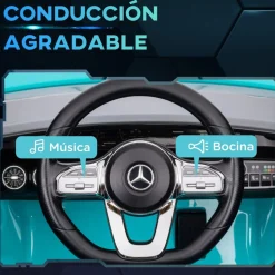 AIYAPLAY Homcom - Mercedes Benz AMG CLA 45 eléctrico Azul con mando* Vehículos De Batería O A Pedales