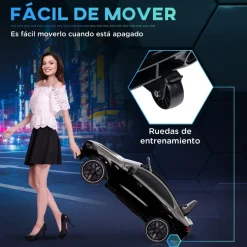 AIYAPLAY Homcom - Mercedes Benz AMG CLA 45 eléctrico Negro con mando