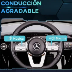 AIYAPLAY Homcom - Mercedes Benz AMG CLA 45 eléctrico Negro con mando