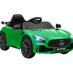 AIYAPLAY Homcom - Mercedes Benz AMG GTR eléctrico Verde con mando