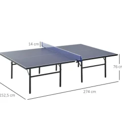 Homcom - Mesa de ping pong plegable con red* Deportes