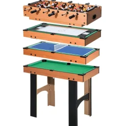 Homcom - Mesa multijuegos 4 en 1