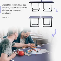 Homcom - Mesa Ping Pong plegable con red* Deportes