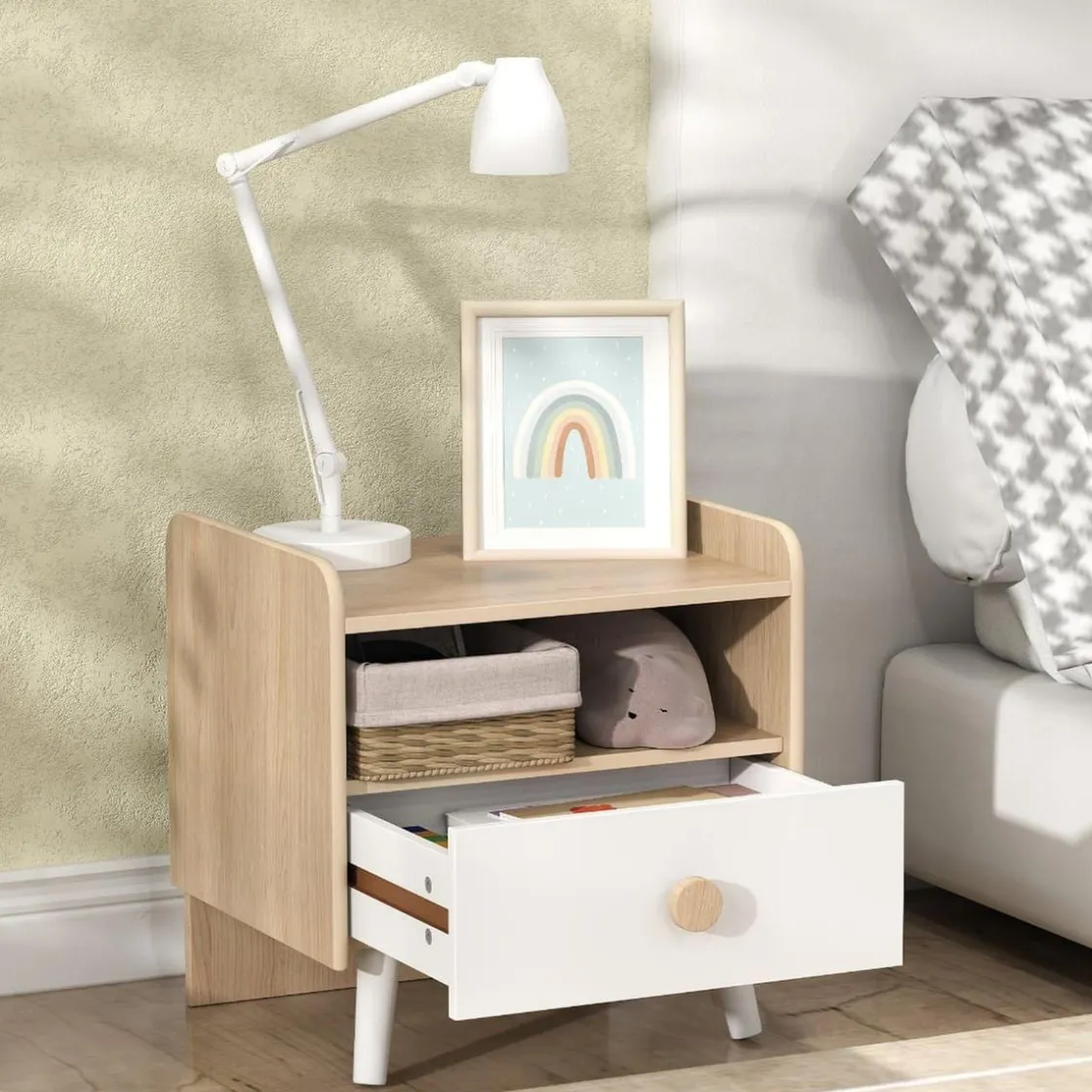 AIYAPLAY Homcom - Mesilla de noche infantil* Estilo De Vida