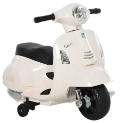Homcom - Mini moto Eléctrica Vespa Blanco* Vehículos De Batería O A Pedales