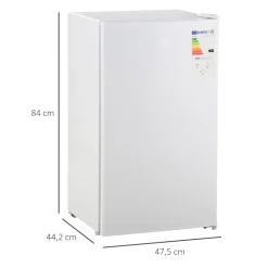 Homcom - Mini Nevera Blanca con Congelador 91L* Figuras De Acción