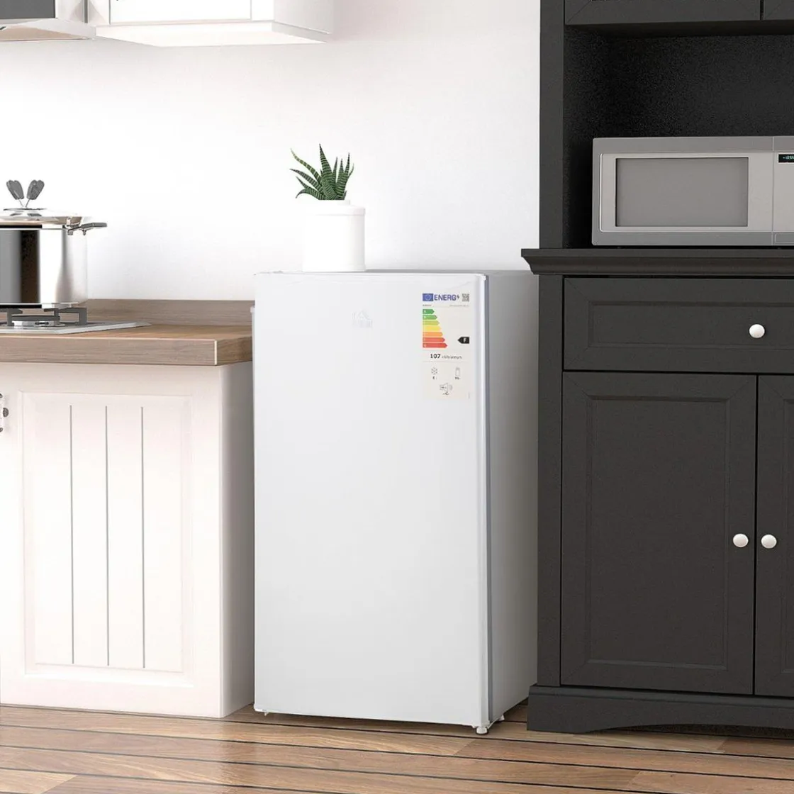 Homcom - Mini Nevera Blanca con Congelador 91L* Figuras De Acción