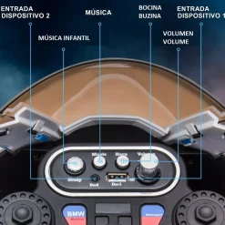 Homcom - Moto eléctrica BMW HP4 azul