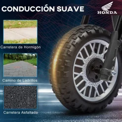 Homcom - Moto eléctrica Honda CRF450RL Gris