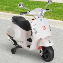 Homcom - Moto Eléctrica Infantil Blanco