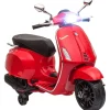 AIYAPLAY Homcom - Moto eléctrica infantil Vespa Rojo* Vehículos De Batería O A Pedales
