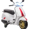 AIYAPLAY Homcom - Moto eléctrica infantil Vespa Blanco