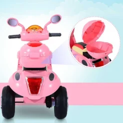 Homcom - Moto Eléctrica Infantil Tipo Triciclo* Vehículos De Batería O A Pedales