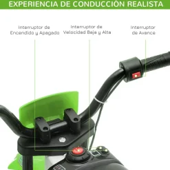Homcom - Moto eléctrica 12V verde* Vehículos De Batería O A Pedales