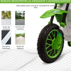 Homcom - Moto eléctrica 12V verde* Vehículos De Batería O A Pedales
