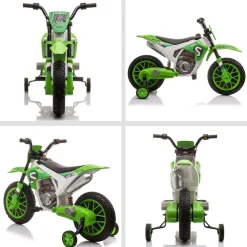 Homcom - Moto eléctrica 12V verde* Vehículos De Batería O A Pedales