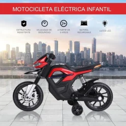 Homcom - Moto infantil eléctrica Trial con batería* Vehículos De Batería O A Pedales