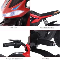 Homcom - Moto infantil eléctrica Trial con batería* Vehículos De Batería O A Pedales