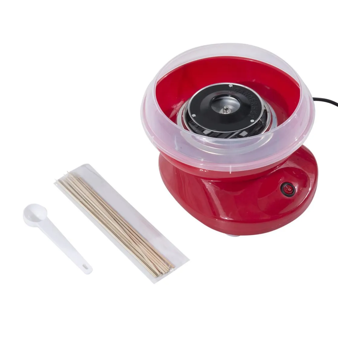 Homcom - Máquina Roja de Algodón de Azúcar* Figuras De Acción