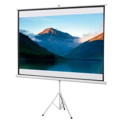 Homcom - Pantalla de proyección 100'' con soporte Blanco* Electrónicos