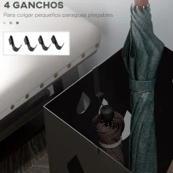 Homcom - Paragüero Negro