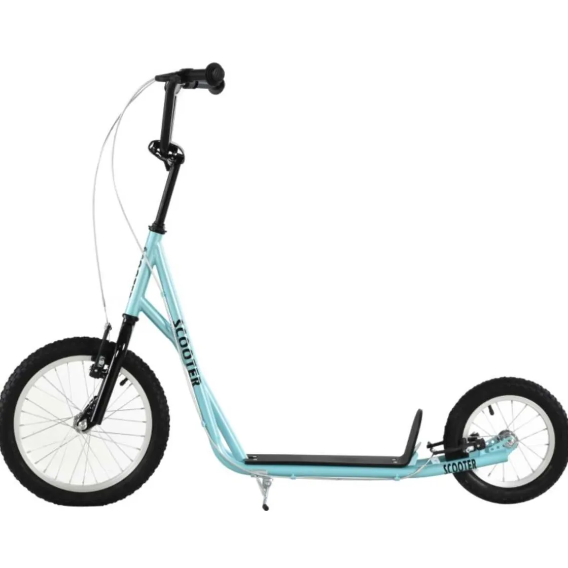 Homcom - Patinete Ajustable Para Niños Azul