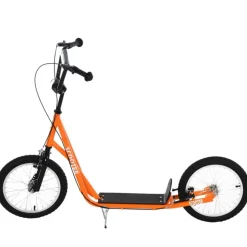 Homcom - Patinete Ajustable Para Niños Naranja