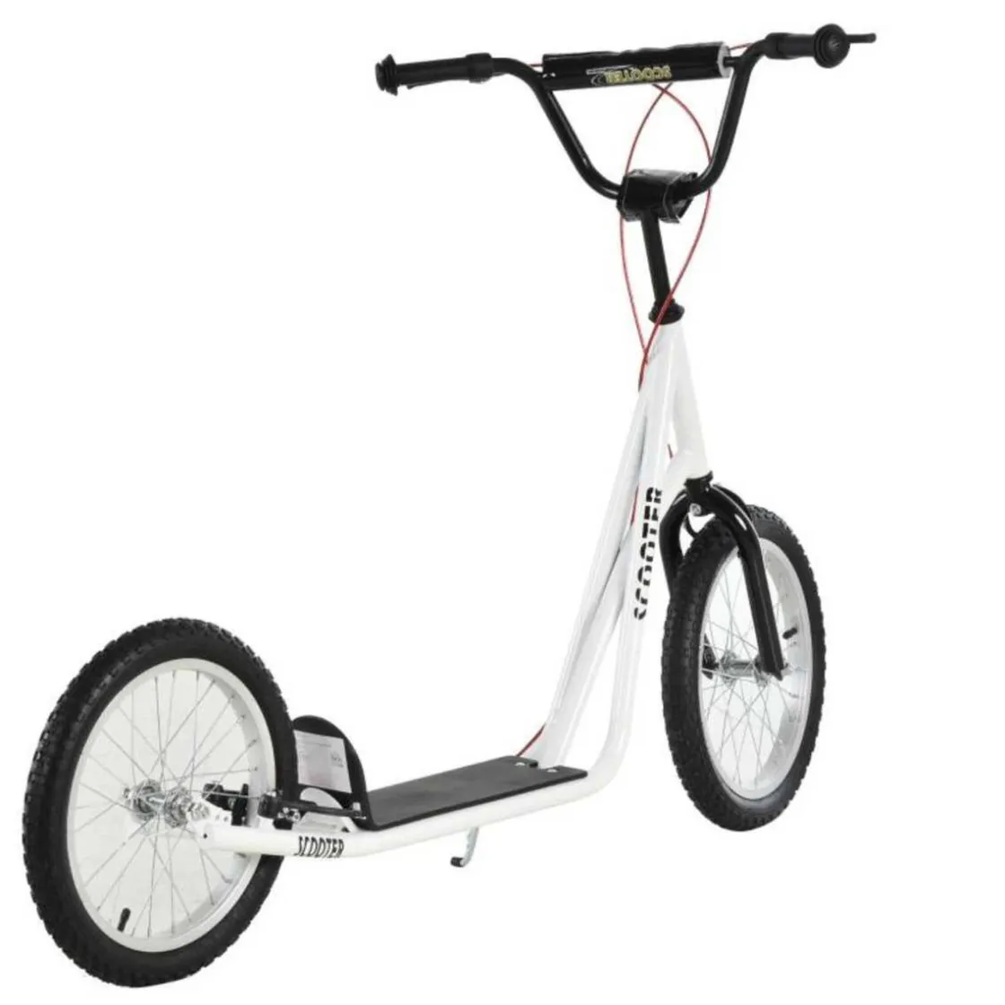 Homcom - Patinete Ajustable Para Niños Blanco* Patines Y Monopatines