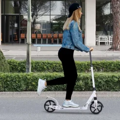 Homcom - Patinete plegable blanco* Patines Y Monopatines