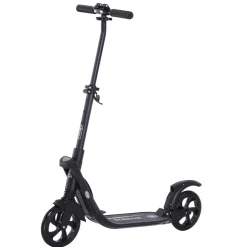 Homcom - Patinete Scooter Ajustable 2 ruedas Grande Negro* Patines Y Monopatines