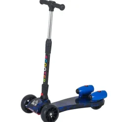 Homcom - Patinete scooter Azul con efectos de luz y sonido