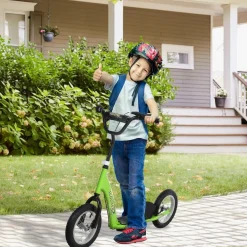 Homcom - Patinete Scooter Ajustable 2 ruedas Verde* Patines Y Monopatines