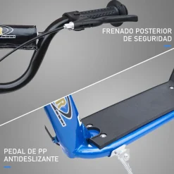Homcom - Patinete Scooter Ajustable 2 ruedas Azul