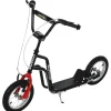 Homcom - Patinete Scooter regulable Negro