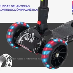 Homcom - Patinete scooter con efectos de luz y sonido* Patines Y Monopatines