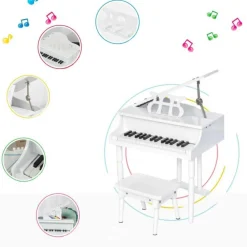 Homcom - Piano de Cola Electrónico 30 Teclas