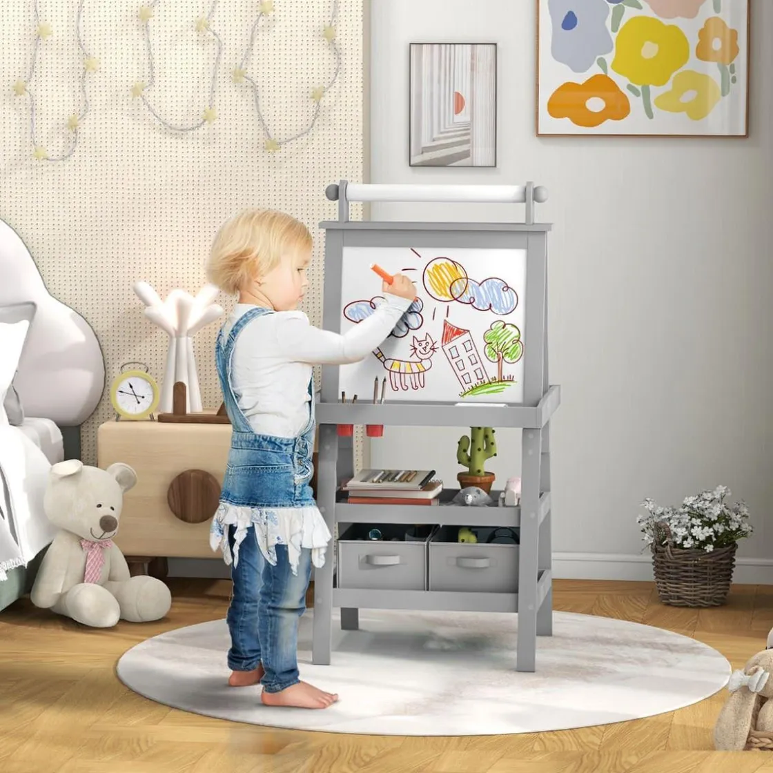 AIYAPLAY Homcom - Pizarra doble cara con caballete